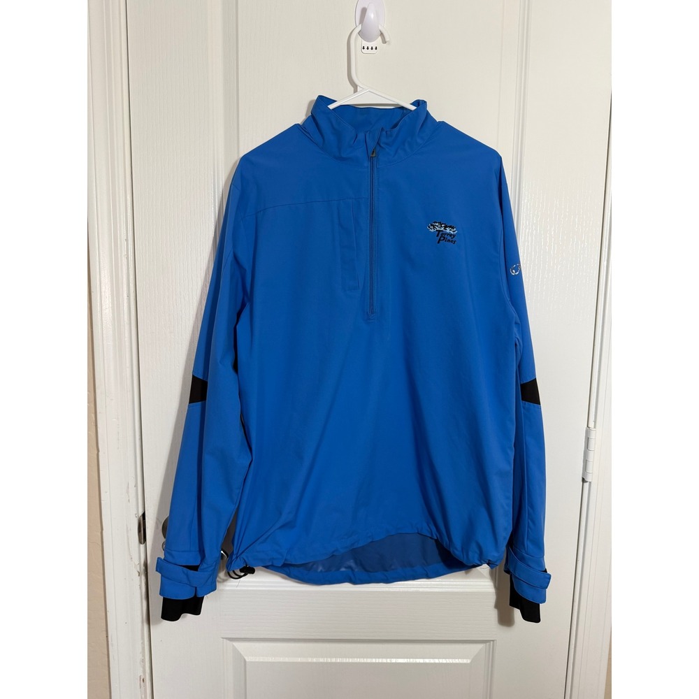 Callaway Weather Series Torrey Pines Golf Quarter Zip Pullover Blue Mens Medium